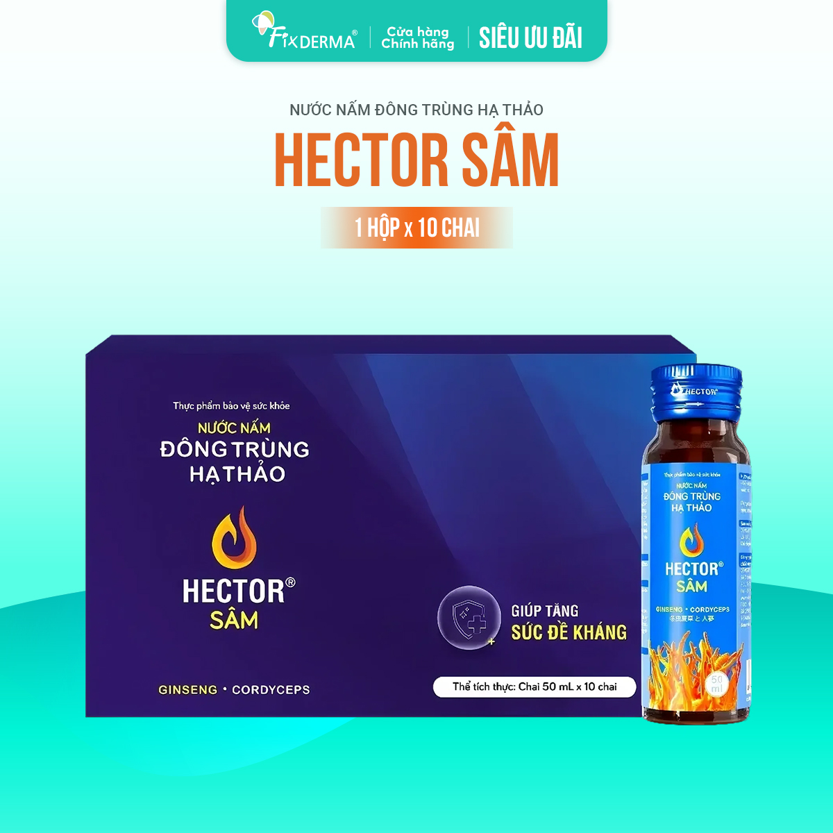 Hector Sâm: Tinh Hoa Đông Trùng Hạ Thảo & Sâm Quý – Bứt Phá Năng Lượng Thể Chất Hector Sâm: Tinh Hoa Đông Trùng Hạ Thảo & Sâm Quý – Bứt Phá Năng Lượng Thể Chất